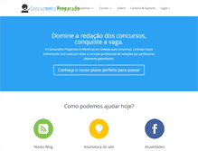 Tablet Screenshot of concurseiropreparado.com